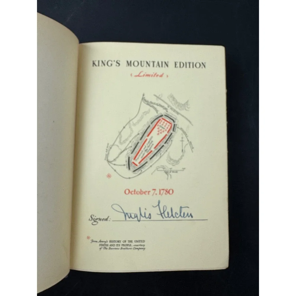 Toil of the Brave Inglis‎ Fletcher Signed First Edition 1946 Kings Mountain Ed